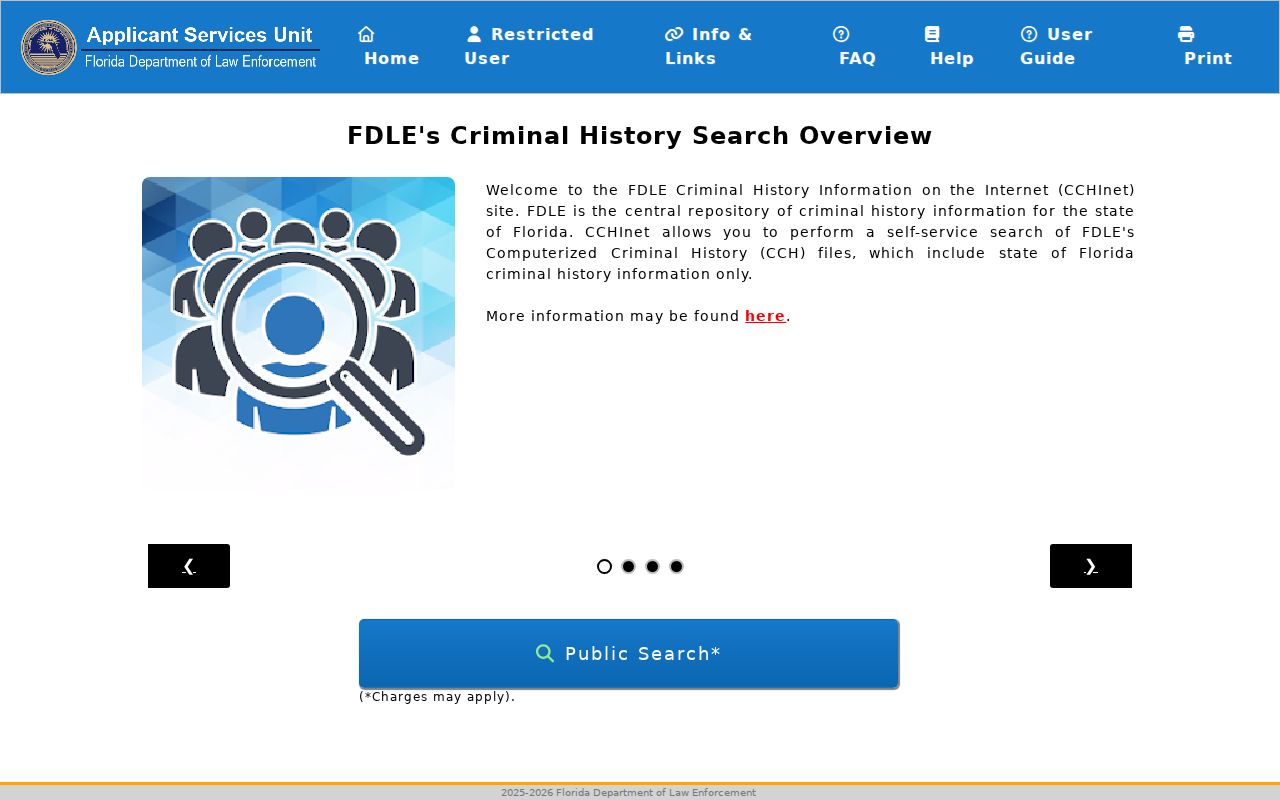 Lee County criminal history FDLE instant search